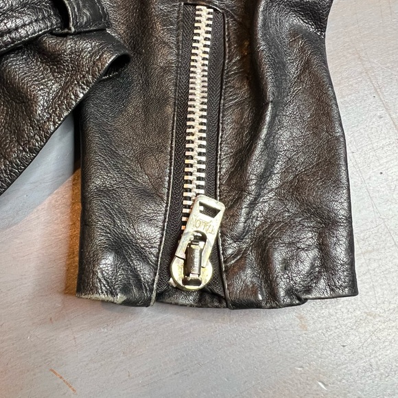 Vintage Crop Motorcycle Jacket sz S - Picture 10 of 15